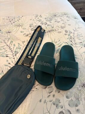 lululemon Crossbody & Womens Slide Sandals size 8